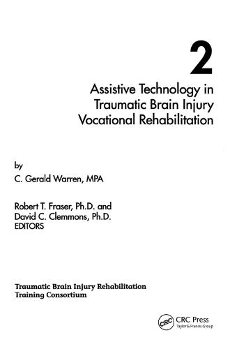 Assistive Technology in Traumatic Brain Injury Vocational Rehabilitation (Paperback)
