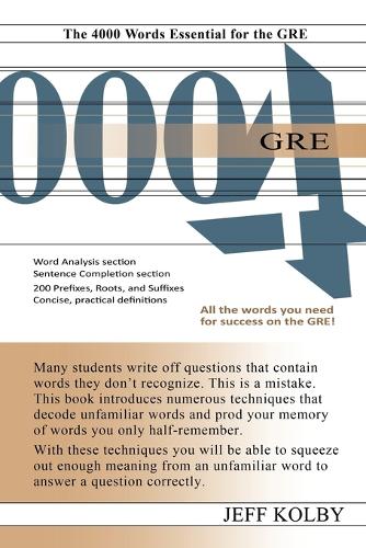 GRE 4000: The 4000 Words Essential for the GRE (Paperback)