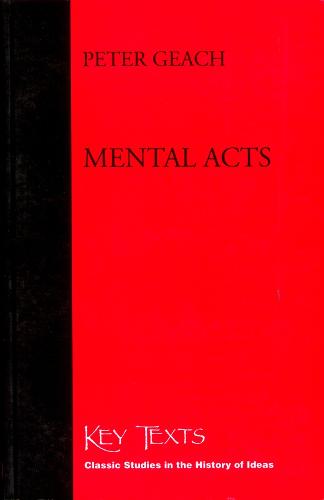 Mental Acts - Key Texts S. (Paperback)