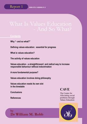 What is Values Education - and So What? (Paperback)