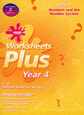 Worksheets Plus: Numbers and the Number System Bk.1: Year 4 for the National Numeracy Strategy - Worksheets plus