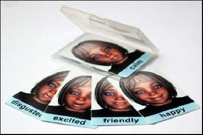 Face-cards C07A: Emotion Expression Flash Cards