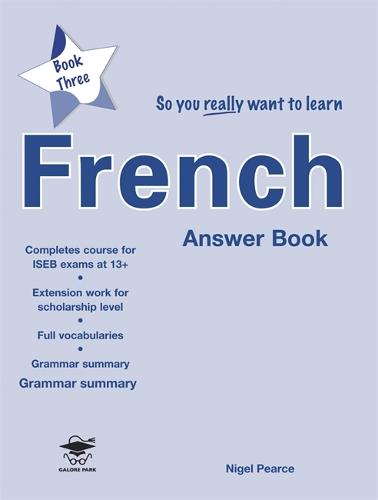 So You Really Want to Learn French Book 3 Answer Book (Paperback)