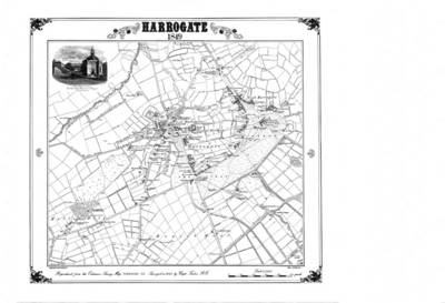 Harrogate 1849 Map - Heritage Cartography Victorian Town Map Series (Sheet map, folded)