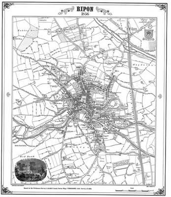 Ripon 1856 Map - Heritage Cartography Victorian Town Map Series (Sheet map, folded)