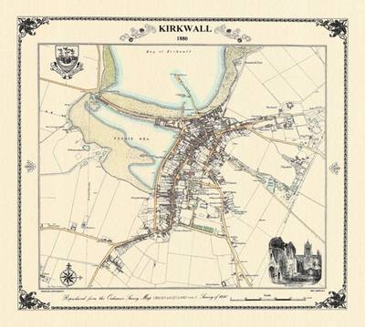 Kirkwall 1880 Map - Heritage Cartography Victorian Town Map Series (Sheet map, folded)