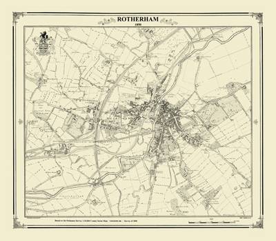 Rotherham 1850 - Heritage Cartography Victorian Town Map Series (Hardback)