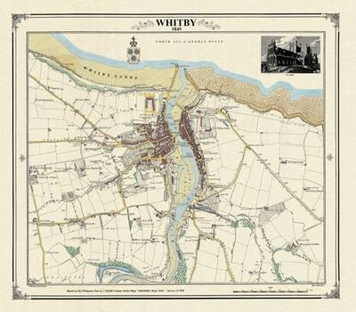 Whitby 1849 Map - Heritage Cartography Victorian Town Map Series (Sheet map, folded)