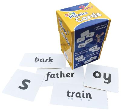 Jolly Phonics Cards (set of 4 boxes): in Precursive Letters