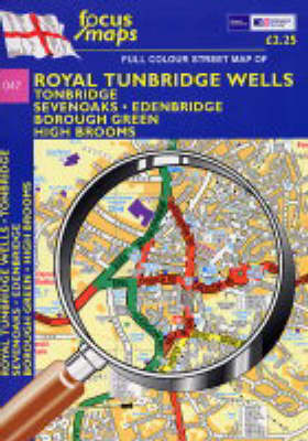 Full Colour Street Map of Royal Tunbridge Wells: Tonbridge - Sevenoaks - Edenbridge Borough Green - High Brooms (Sheet map, folded)
