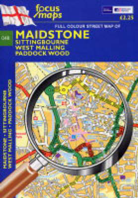 Full Colour Street Map of Maidstone: Sitting Bourne - West Malling - Paddock Wood (Sheet map, folded)