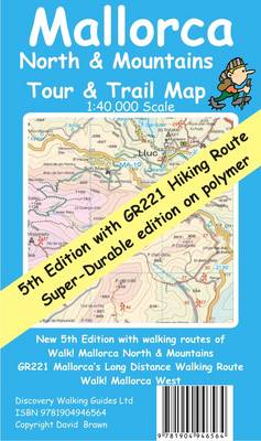 Mallorca North and Mountains Tour and Trail Super-durable Map by David ...