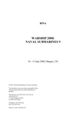 Warship 2008 : Naval Submarine 9 (Paperback)