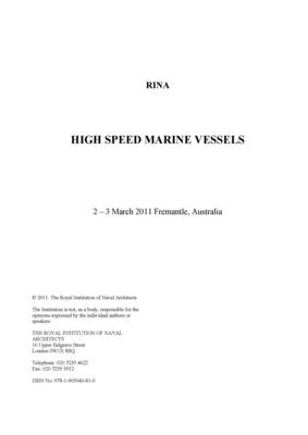 High Speed Marine Vessels 2011 (Paperback)