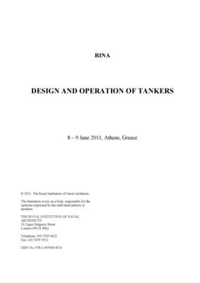 Design & Operation of Tankers 2011 (Paperback)