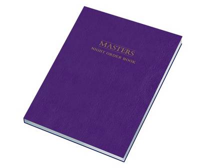 Masters Night Order Logbook - Log Books No. 2 (Paperback)