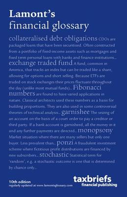 Lamonts Financial Glossary (Paperback)