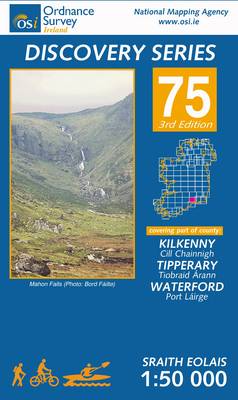 Kilkenny, Tipperary, Waterford - Irish Discovery Series Sheet 75 (Sheet map, folded)