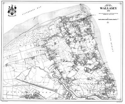 Wallasey 1872 Map - Heritage Cartography Victorian Town Map Series (Sheet map, folded)