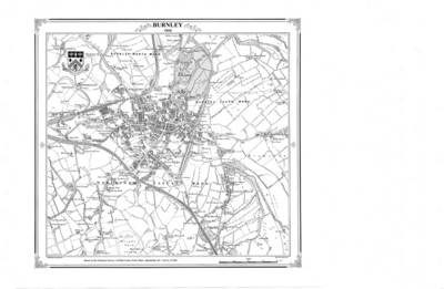 Burnley 1848 Map - Heritage Cartography Victorian Town Map Series (Sheet map, folded)