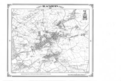 Blackburn 1844 Map - Heritage Cartography Victorian Town Map Series No. 116 (Sheet map, folded)