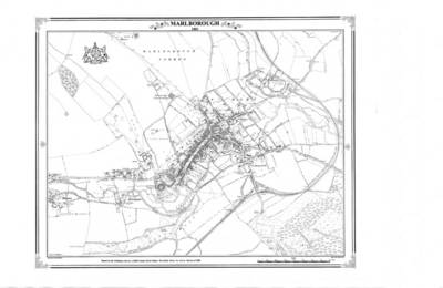 Marlborough 1881 Map - Heritage Cartography Victorian Town Map Series No. 127 (Sheet map, folded)