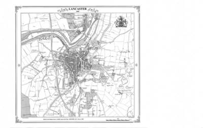 Lancaster 1845 Map - Heritage Cartography Victorian Town Map Series No. 128 (Sheet map, folded)
