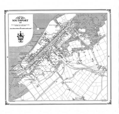 Southport 1845 Map - Heritage Cartography Victorian Town Map Series No. 147 (Sheet map)