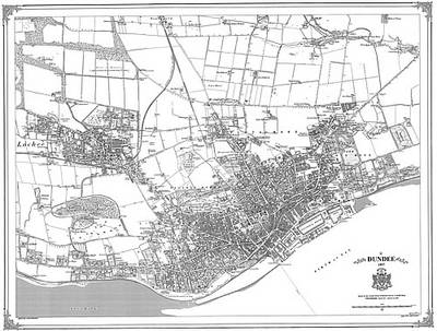 Dundee 1857 Map - Heritage Cartography Victorian Town Map Series No. 165 (Sheet map, folded)