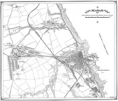 Seaham 1895 Map - Heritage Cartography Victorian Town Map Series No. 170 (Sheet map, folded)