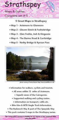 Strathspey Set of Maps and Guides: Biking (MTB) and Hiking Routes (Sheet map, folded)
