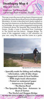 Aviemore and the Burma Road Map and Guide: No. 4: Biking (MTB) and Walking Routes - Aviemore and the Burma Road - Strathspey Maps and Guides No. 4 (Sheet map, folded)