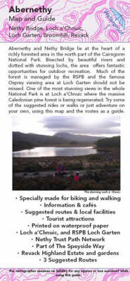 Abernethy Map and Guide: Biking (MTB) and Walking Routes Around Nethy Bridge and Loch Garten (Sheet map, folded)