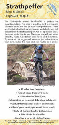 Strathpeffer Map and Guide: Biking (MTB) and Walking Routes Around Contin and Strathpeffer (Sheet map, folded)