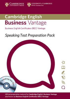 Speaking Test Preparation Pack for BEC Vantage Paperback with DVD - Speaking Test Preparation Pack