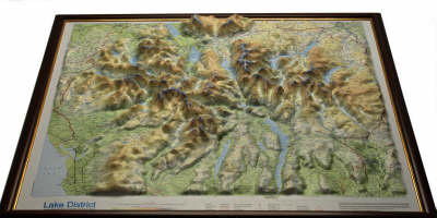 Lake District Raised Relief Map: Unframed - Raised Relief Maps Series (Sheet map)