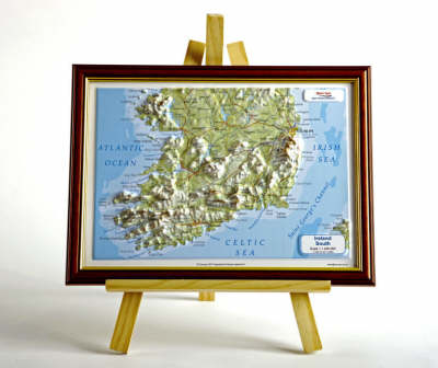 Ireland South Raised Relief Map: Unframed - Raised Relief Maps Series (Sheet map)