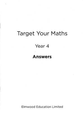 Target Your Maths Year 4 Answer Book - Target your Maths (Paperback)