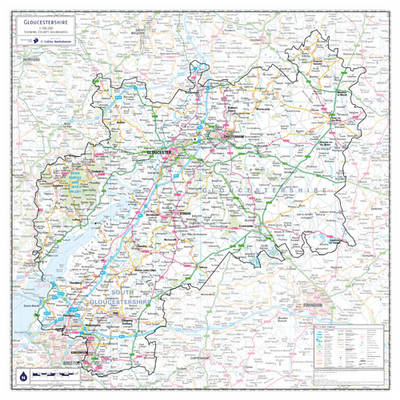 Gloustershire County Planning Map (Sheet map, rolled)
