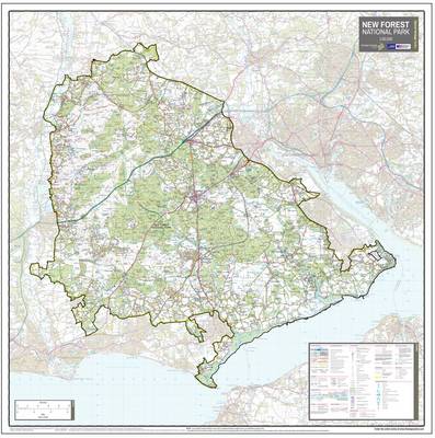 The New Forest National Park: National Park Planning Map (Sheet map, rolled)
