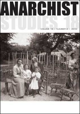 Anarchist Studies: 18.2 (Paperback)