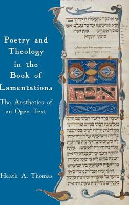 Poetry and Theology in the Book of Lamentations: The Aesthetics of an Open Text (Hardback)
