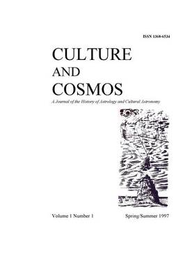 Culture and Cosmos Vol 1 Number 1 (Paperback)
