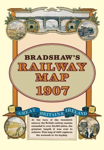 Bradshaw's Railway Folded Map 1907 (Sheet map)