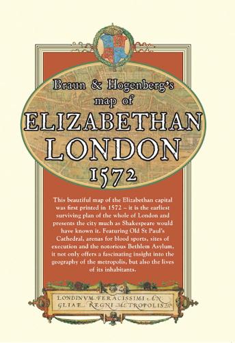 Map of Elizabethan London, 1572: Braun and Hogenberg's (Sheet map)
