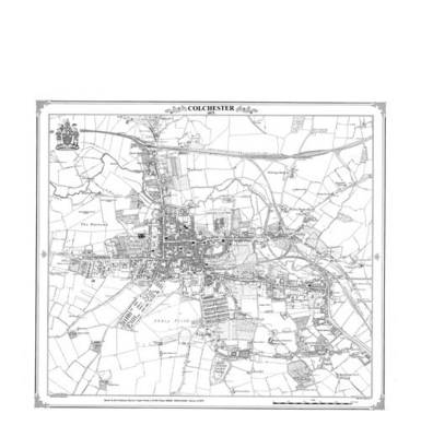 Colchester 1875 Heritage Cartography Victorian Town Map by Peter J ...