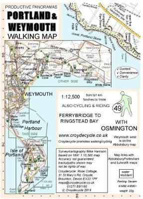 Portland & Weymouth Walking Map: Ferrybridge to Ringstead Bay (Sheet map, folded)