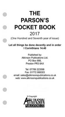The Parson's Pocket Book Loose Leaf Diary 2017 (Paperback)