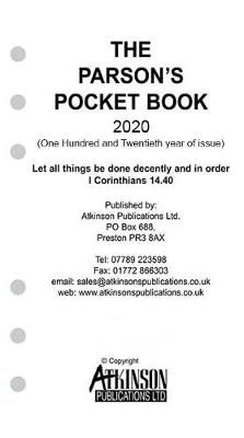 The Parson s Pocket Book Loose Leaf 2020 Clerical Diary by P Wood Waterstones