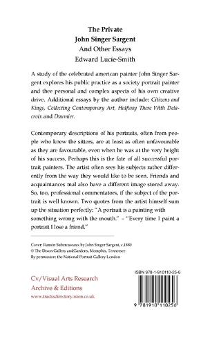 The Private John Singer Sargent - CV/Visual Arts Research 206 (Paperback)